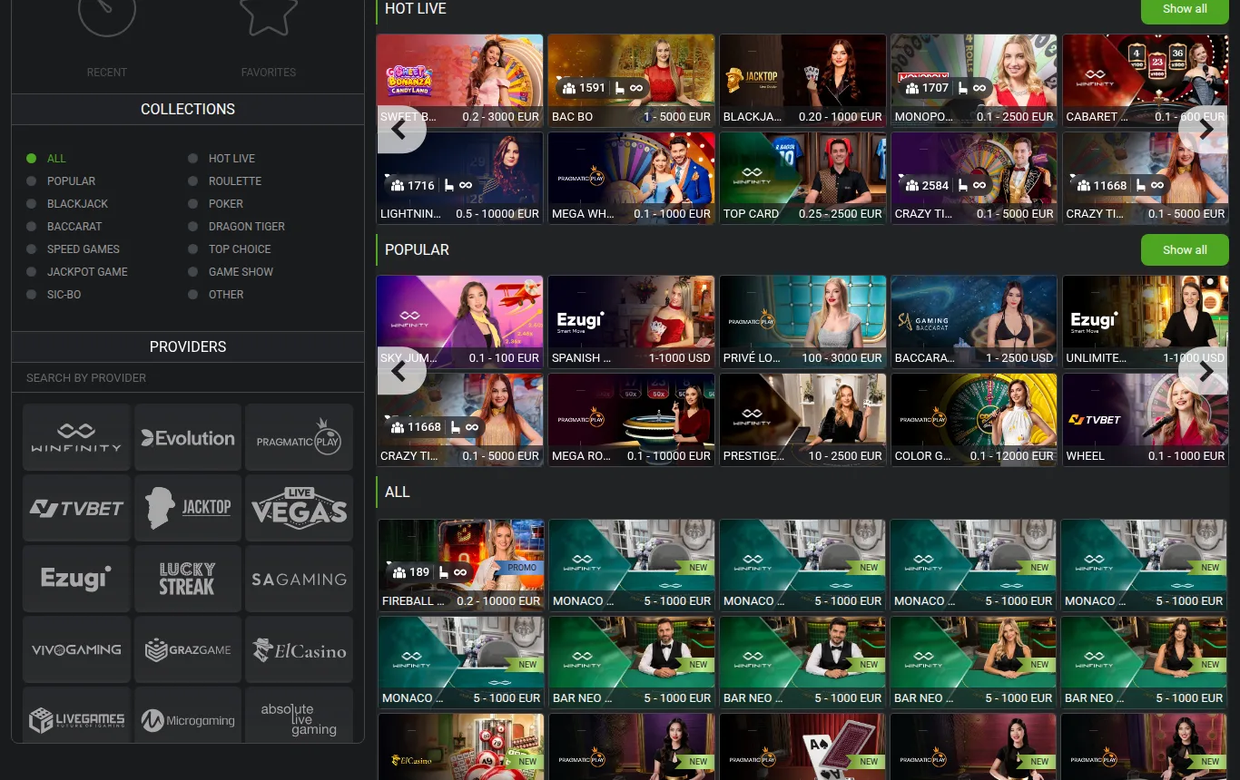 BetLabel — casino, mit deutscher IP geöffnet