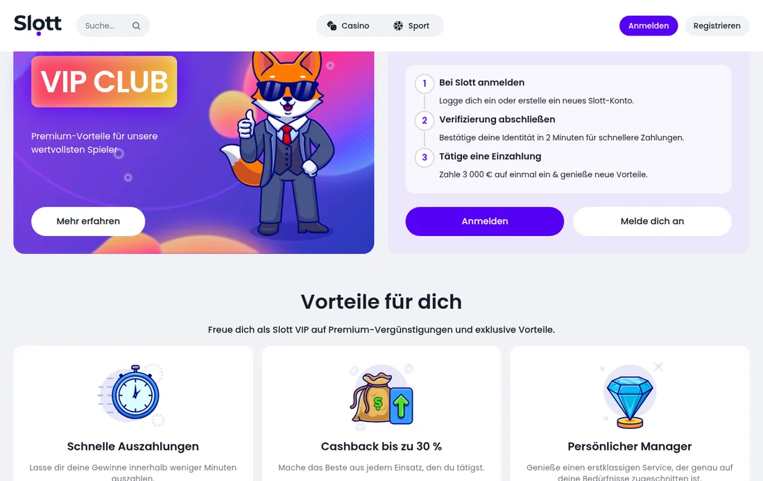 VIP-Programm von Slott
